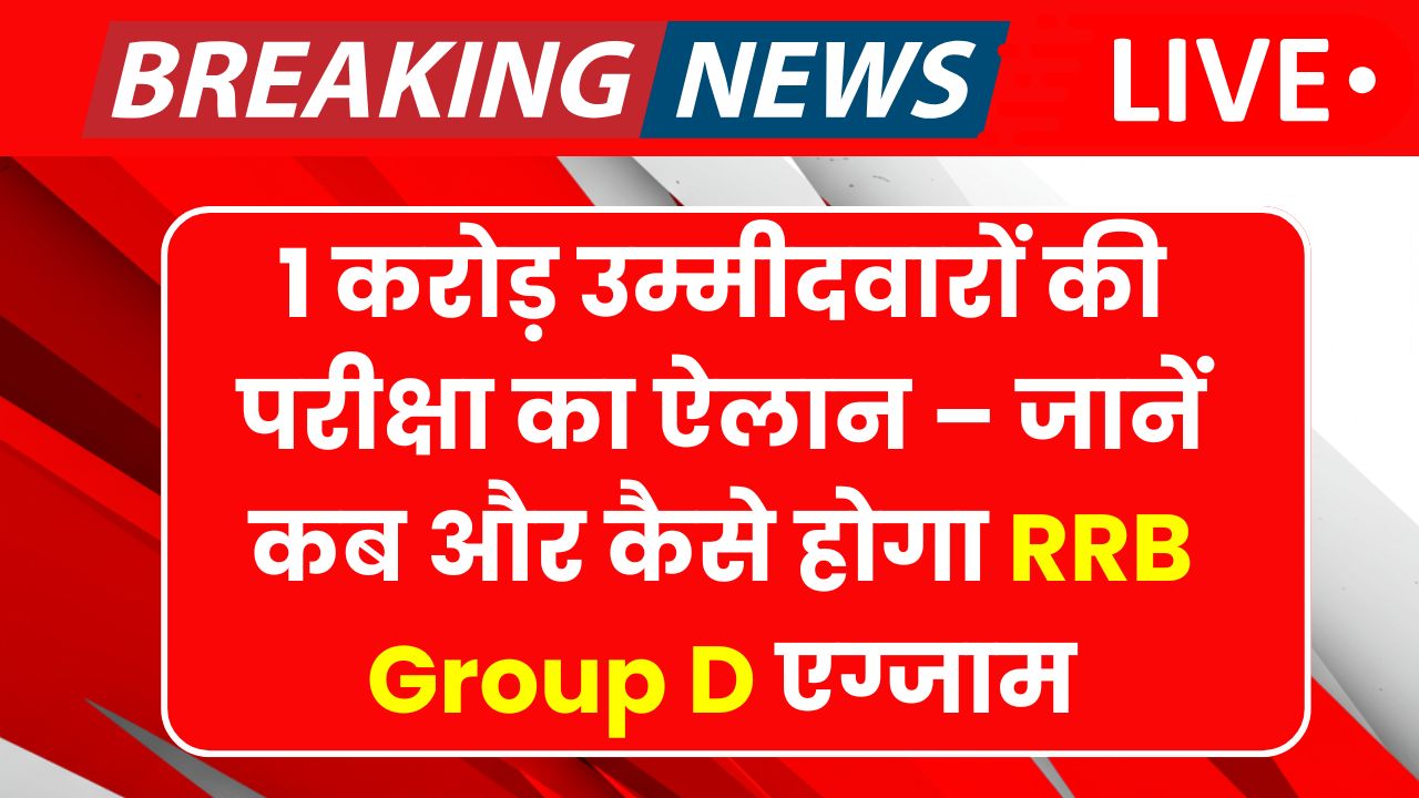 RRB Group D Exam Date 2025