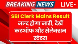 SBI Clerk Mains Result 2025